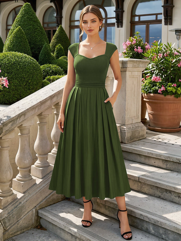 miusol evening dresses Deep-V Neck Lace Contrast Sequin 3/4 Sleeve Formal Evening Maxi Dress Miusol