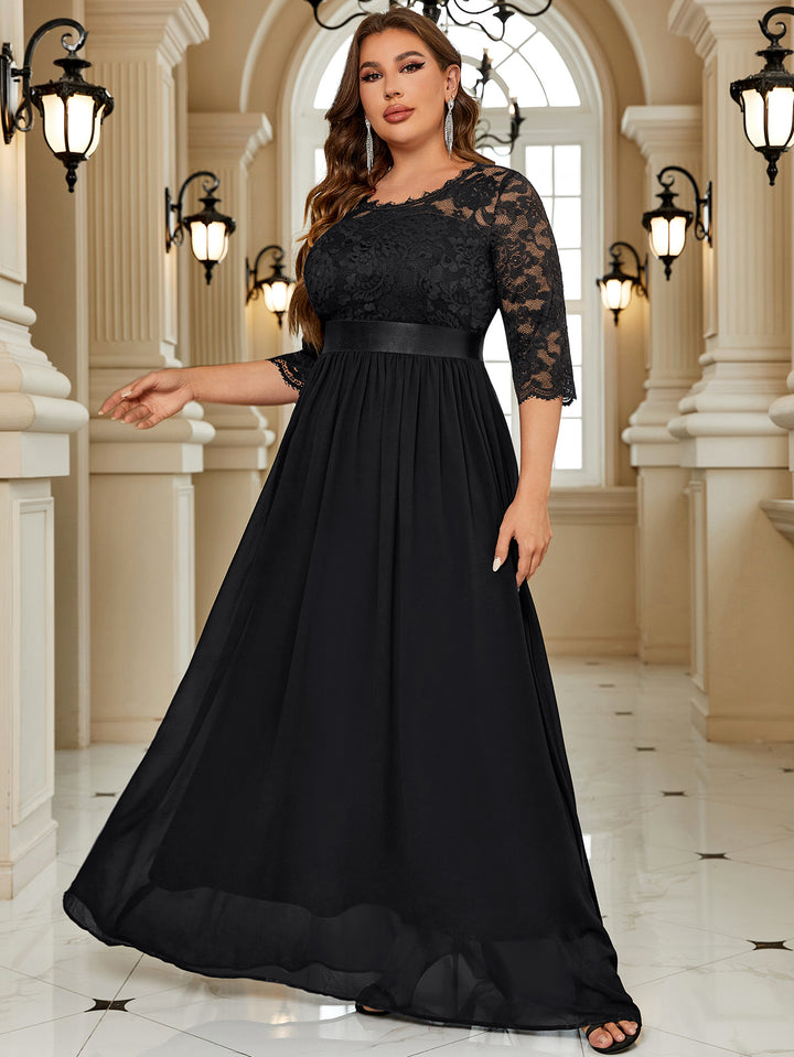 Formal Floral Lace Plus Size Wedding Maxi Dress Miusol Formal Floral Lace Plus Size Wedding Maxi Dress Miusol