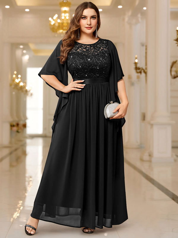 miusol black lace dress Amazon.com: Miusol Women's Elegant Sequin Lace Contrast Ruffle Style Formal Evening Long Dress Black : Clothing, Shoes & Jewelry